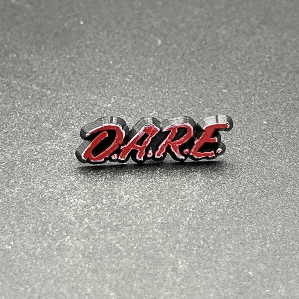 D.A.R.E. DARE Plastic‎ Lapel Hat Pin